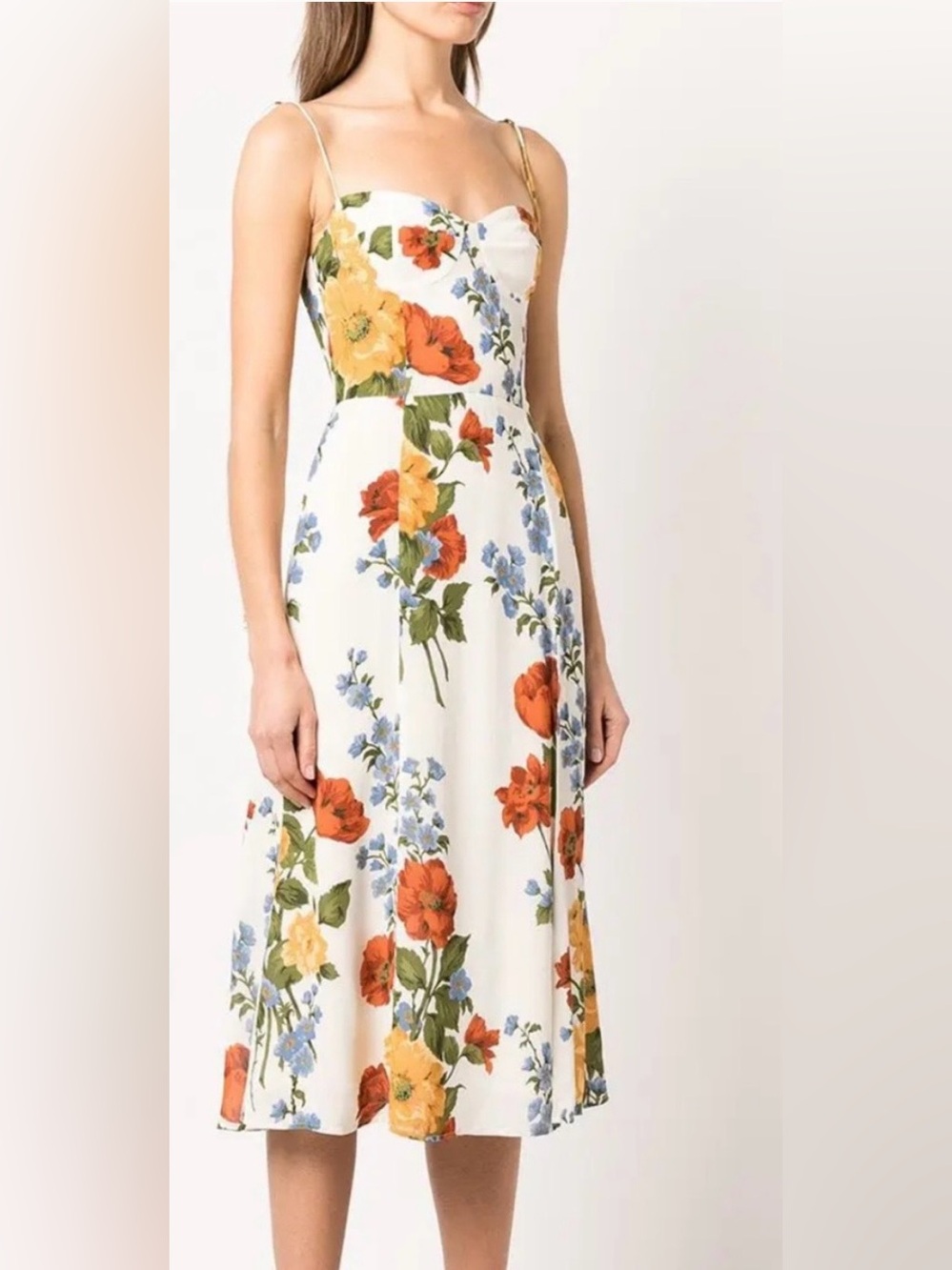 Reformation Juliette Floral Midi Dress Size 16